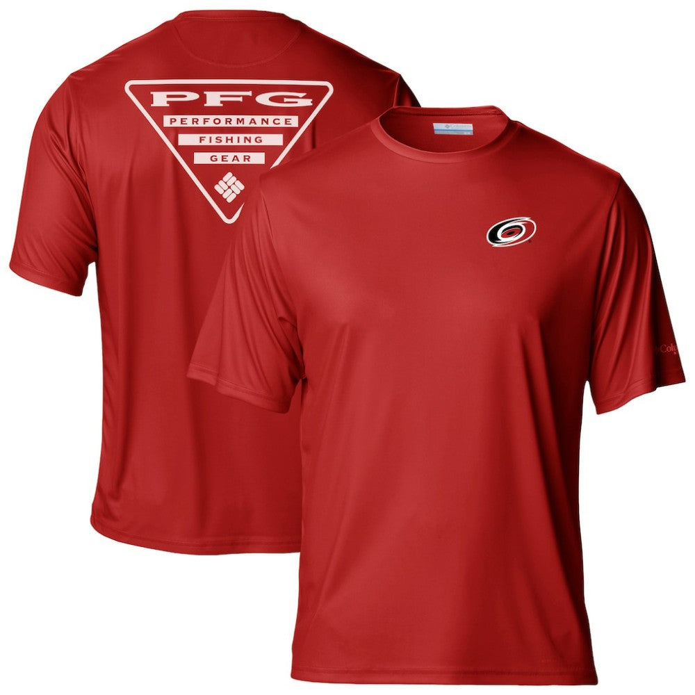 Carolina Hurricanes Columbia PFG Terminal Tackle Omni-Shade T-Shirt