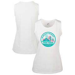 Milwaukee Brewers Levelwear Women's Macy Spring Training Badge Bold Tank Top - White