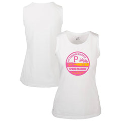 Pittsburgh Pirates Levelwear Women's Macy Spring Training Badge Bold Tank Top - White