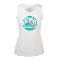 Arizona Diamondbacks Levelwear Women's Macy Spring Training Badge Bold Tank Top - White