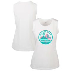 Chicago Cubs Levelwear Women's Macy Spring Training Badge Bold Tank Top - White