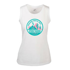 Chicago White Sox Levelwear Women's Macy Spring Training Badge Bold Tank Top - White