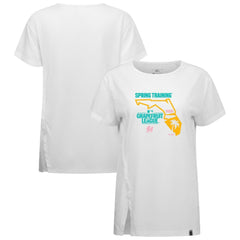 Miami Marlins Levelwear Women's 2026 Spring Training Influx Ball Bold T-Shirt - White