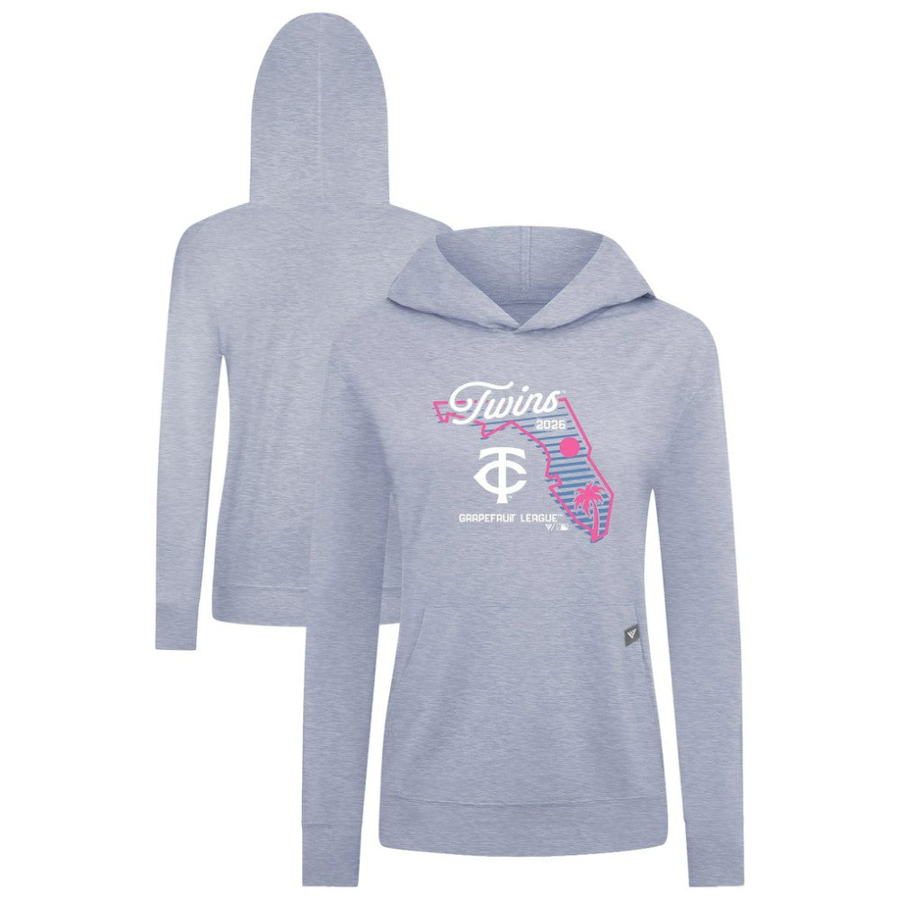 Minnesota Twins Levelwear Women's Relay Spring Training Sunrise Bold Hoodie - Light Blue