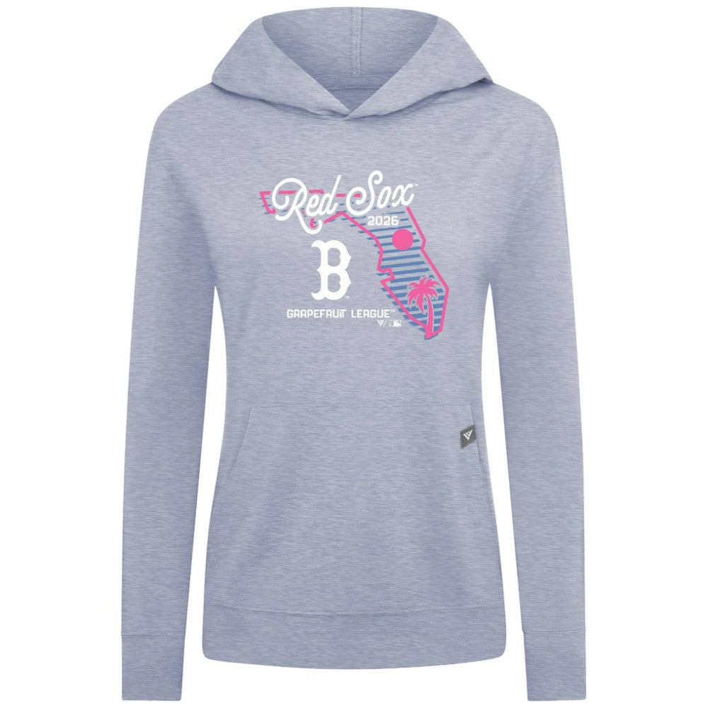 Boston Red Sox Levelwear Women's Relay Spring Training Sunrise Bold Hoodie - Light Blue