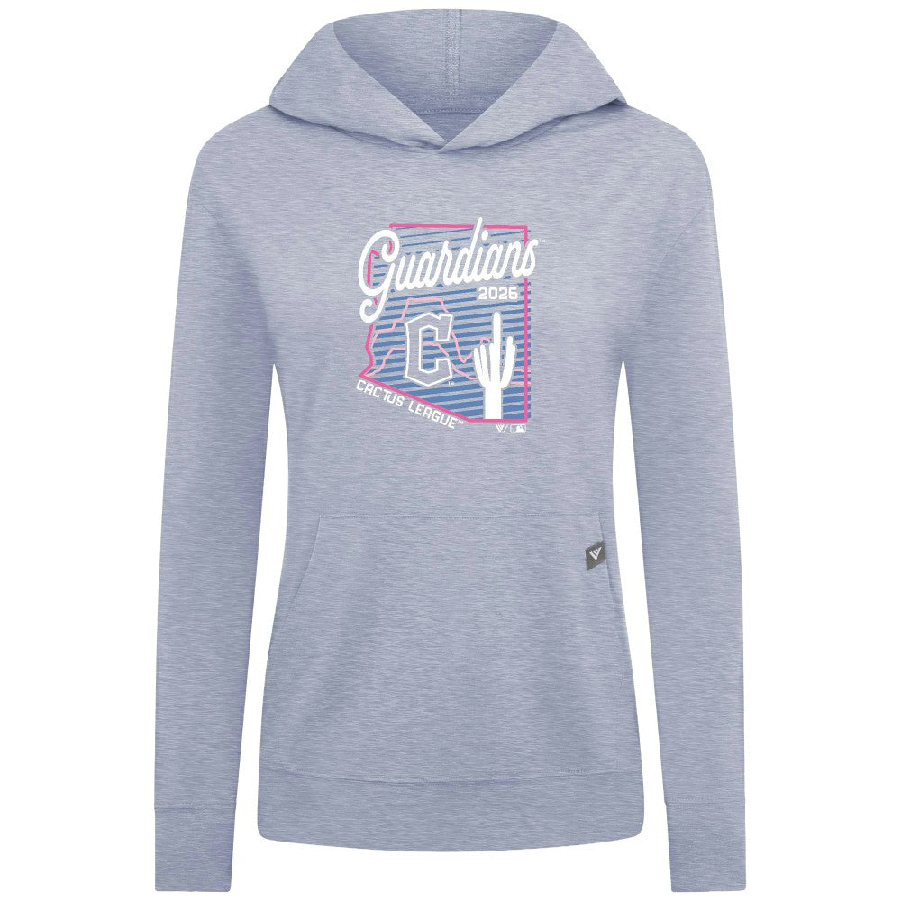 Cleveland Guardians Levelwear Women's Relay Spring Training Sunrise Bold Hoodie - Light Blue