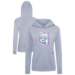 Cincinnati Reds Levelwear Women's Relay Spring Training Sunrise Bold Hoodie - Light Blue