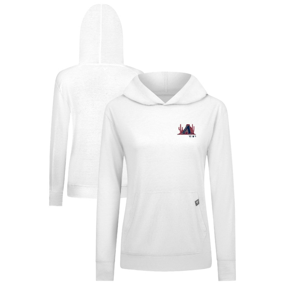 Arizona Diamondbacks Levelwear Women's Relay Spring Break Panoramic Bold Hoodie - White