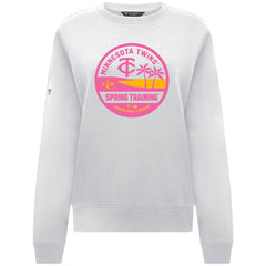 Minnesota Twins Levelwear Women's Yvette Spring Training Badge Bold Sweatshirt - White