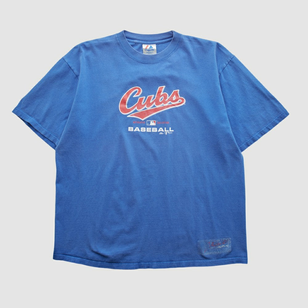 Chicago Cubs Majestic 2004 T-shirt - Blue Vintage