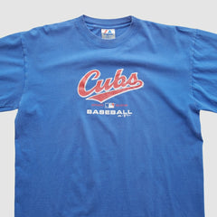 Chicago Cubs Majestic 2004 T-shirt - Blue Vintage