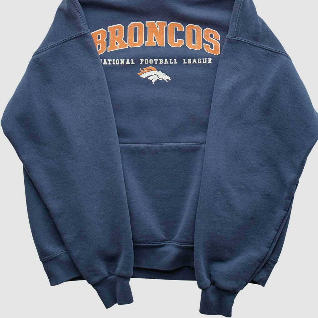 NFL Denver Broncos 2000s Hooded Pullover Sweatshirt