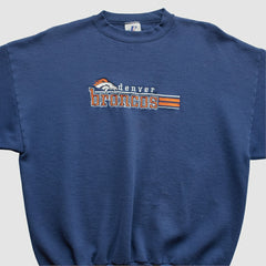 NFL Denver Broncos Logo Athletic 90s Pullover Sweatshirt