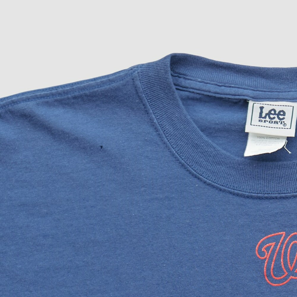 Washington Nationals Lee Apparel 2000s T-shirt - Navy Vintage