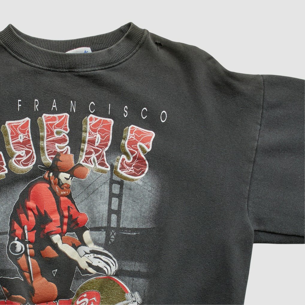 NFL San Francisco 49ers All Out Fan 90s Pullover Sweatshirt