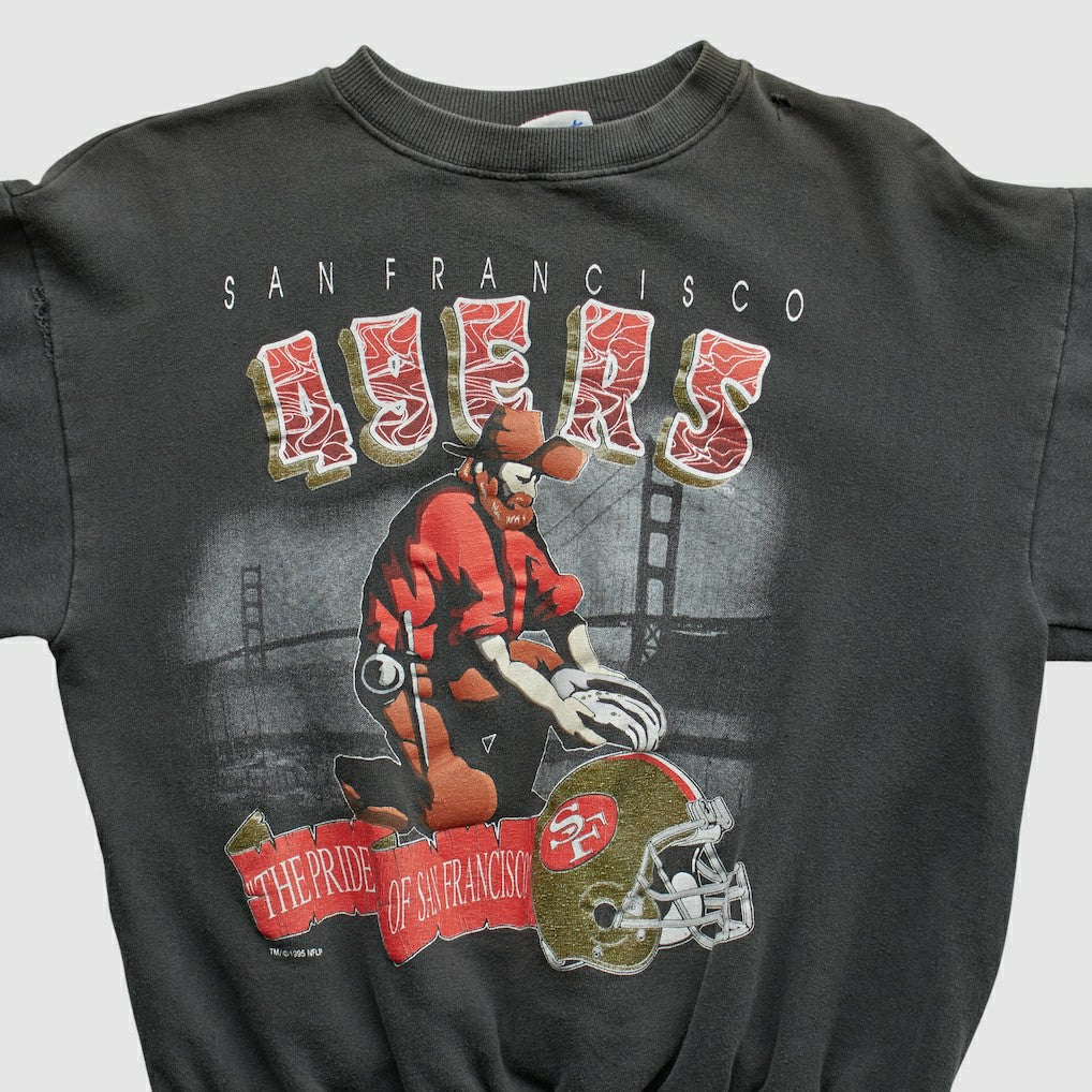 NFL San Francisco 49ers All Out Fan 90s Pullover Sweatshirt