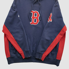 Boston Red Sox Majestic 2000s Hooded Pullover Sweatshirt - Navy Vintage