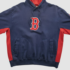 Boston Red Sox Majestic 2000s Hooded Pullover Sweatshirt - Navy Vintage