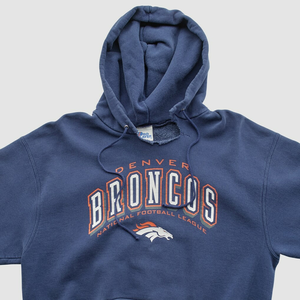 NFL Denver Broncos Pro Player 90s Hooded Pullover Sweatshirt