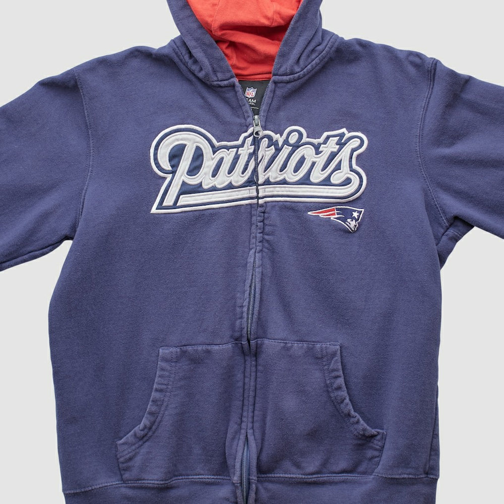 NFL New England Patriots NFL 2010s Hooded Full Zip Sweatshirt