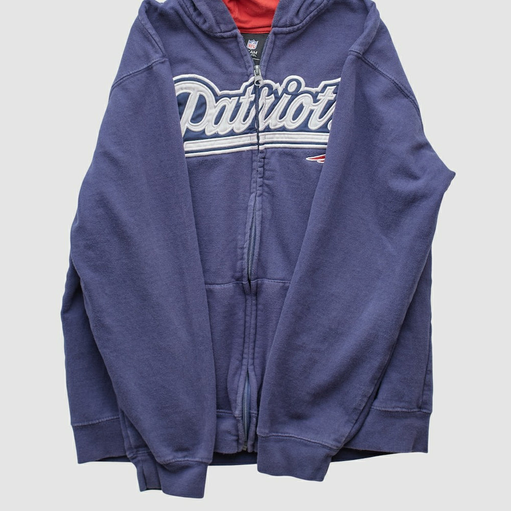 NFL New England Patriots NFL 2010s Hooded Full Zip Sweatshirt