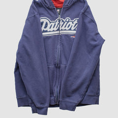 NFL New England Patriots NFL 2010s Hooded Full Zip Sweatshirt