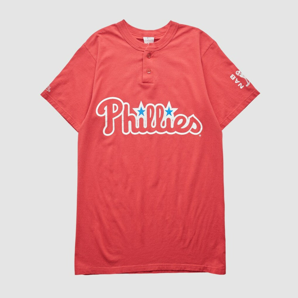 Philadelphia Phillies Majestic 2000s T-shirt - Red Vintage