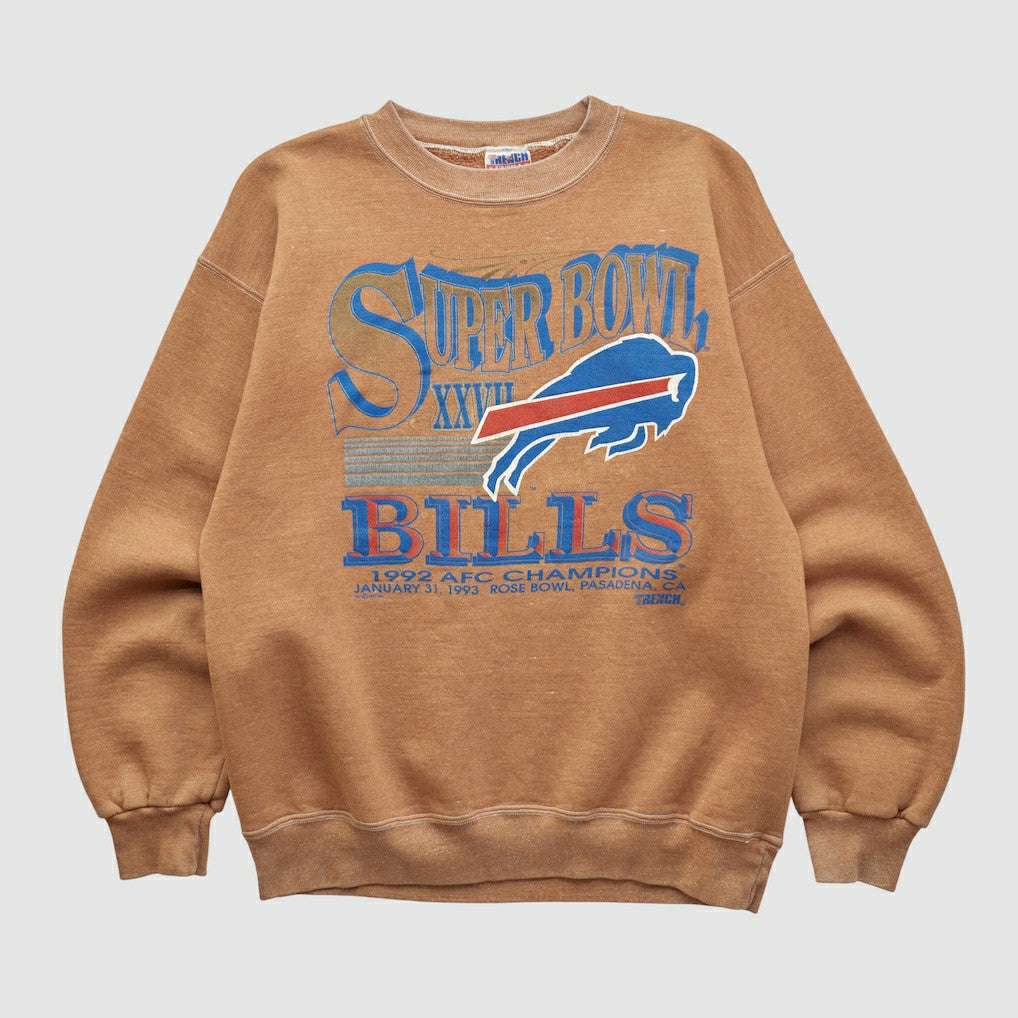 NFL Buffalo Bills Super Bowl XXVII Trench 1992 Pullover Sweatshirt