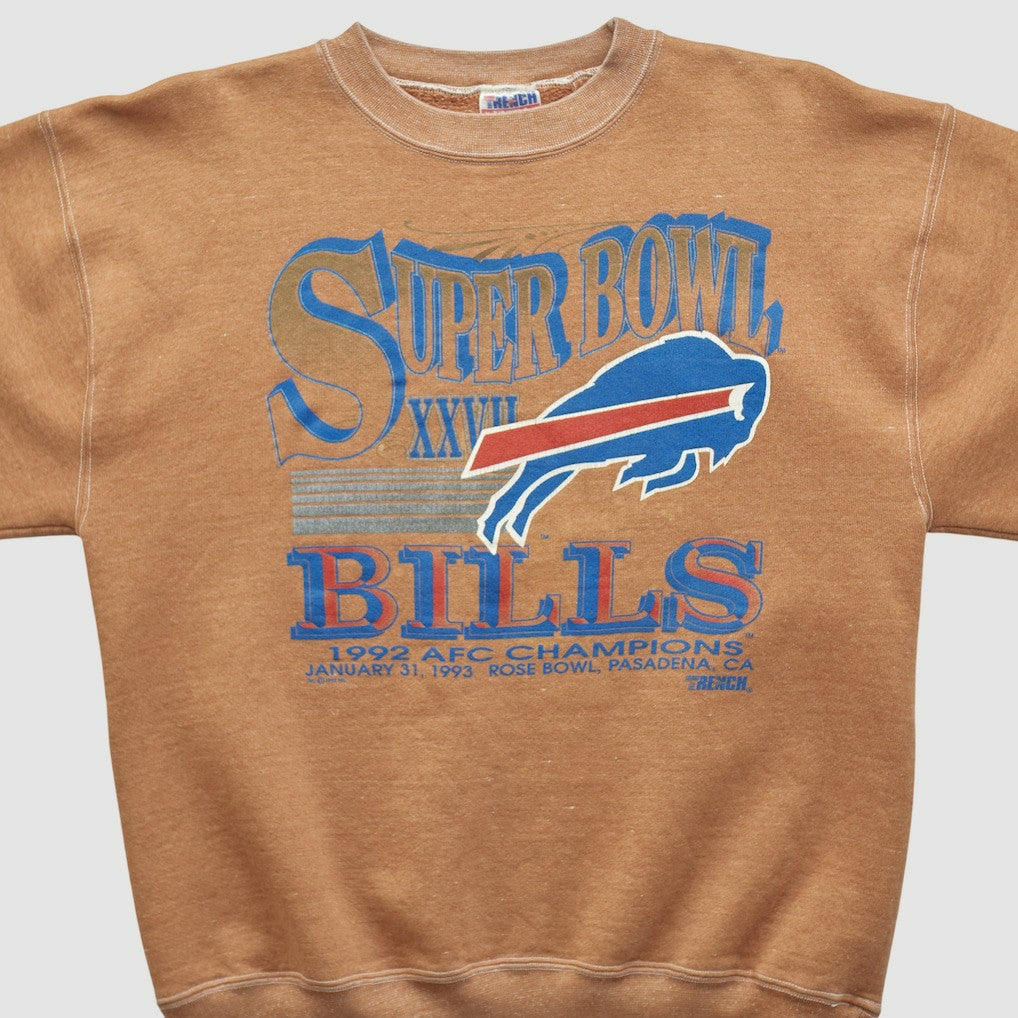 NFL Buffalo Bills Super Bowl XXVII Trench 1992 Pullover Sweatshirt