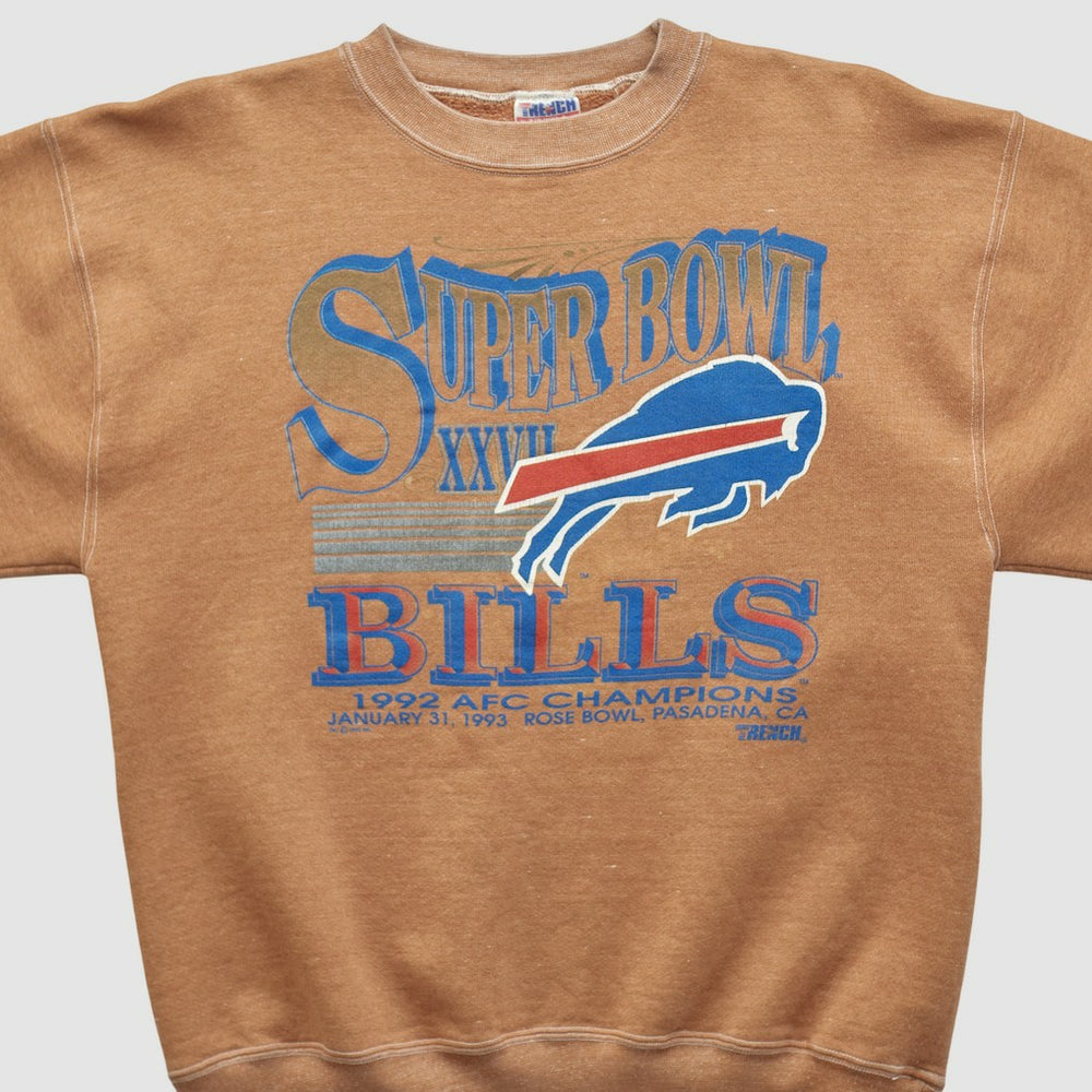 NFL Buffalo Bills Super Bowl XXVII Trench 1992 Pullover Sweatshirt