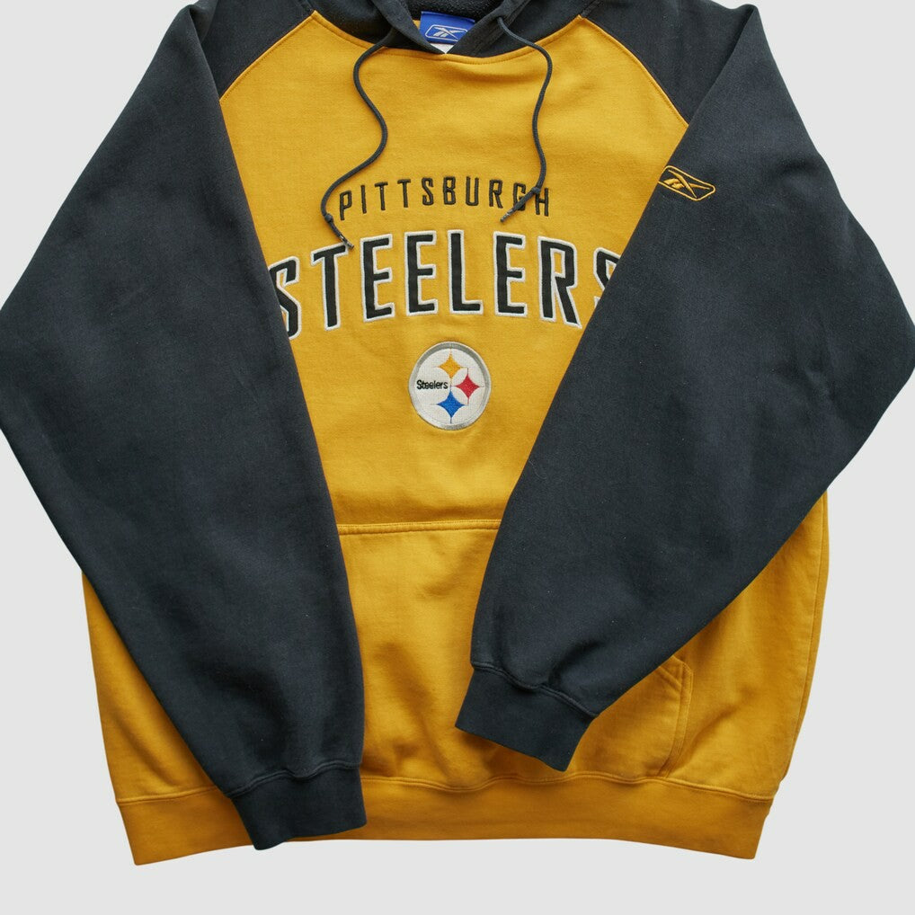 NFL Pittsburgh Steelers Reebok 2000s Hooded Pullover Sweatshirt