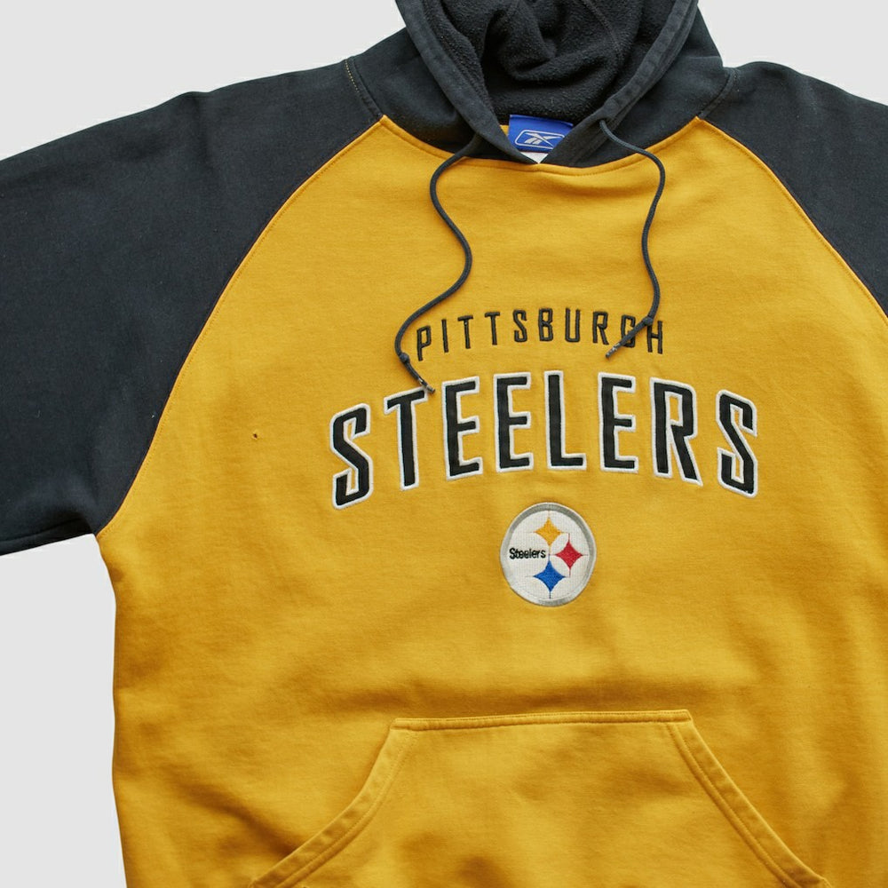 NFL Pittsburgh Steelers Reebok 2000s Hooded Pullover Sweatshirt