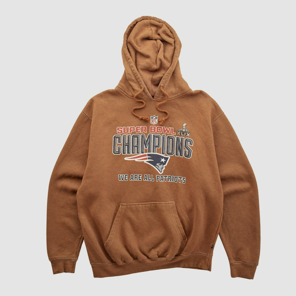 NFL New England Patriots Super Bowl XLIX Pennant Sportswear 2015 Hooded Pullover Sweatshirt