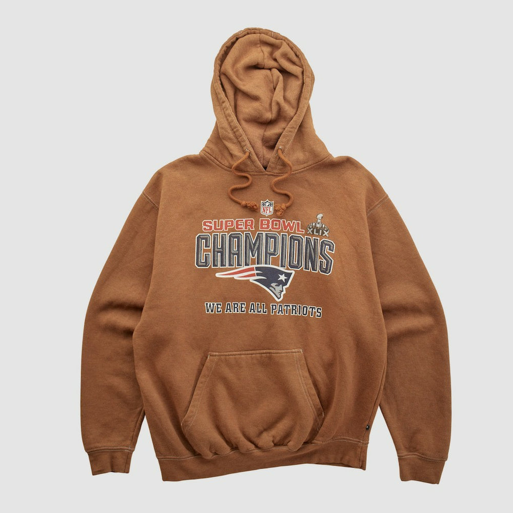 NFL New England Patriots Super Bowl XLIX Pennant Sportswear 2015 Hooded Pullover Sweatshirt