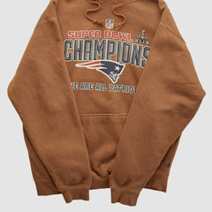 NFL New England Patriots Super Bowl XLIX Pennant Sportswear 2015 Hooded Pullover Sweatshirt