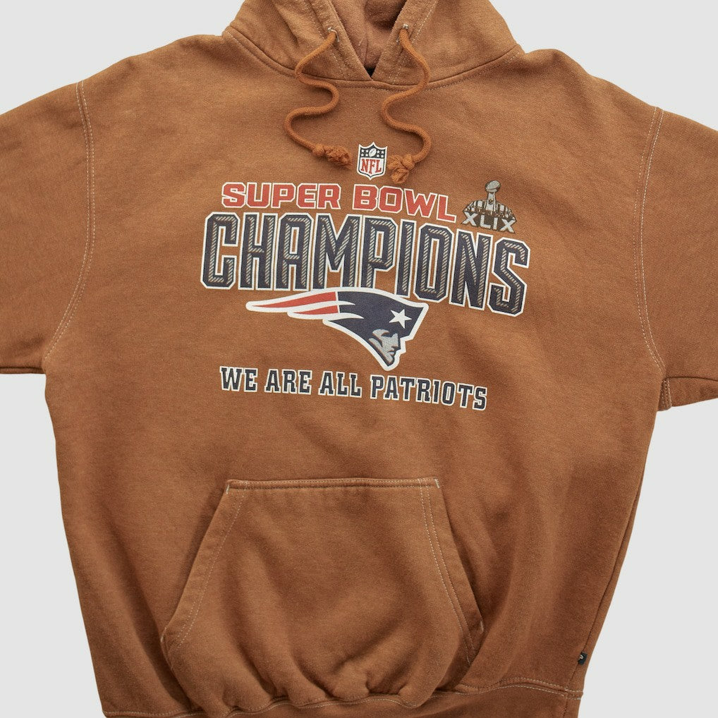 NFL New England Patriots Super Bowl XLIX Pennant Sportswear 2015 Hooded Pullover Sweatshirt