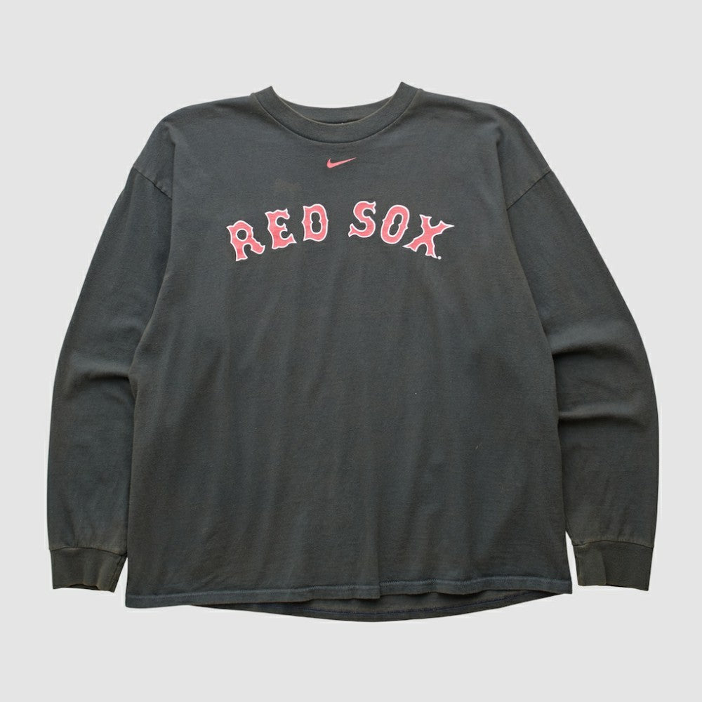 Boston Red Sox 2000s Long Sleeve T-shirt - Black Vintage | Nike