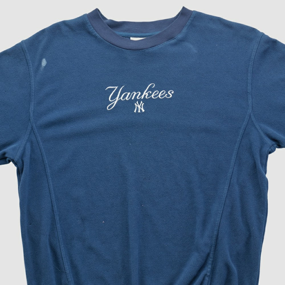 New York Yankees Lee Apparel 2000s Pullover Sweatshirt - Navy Vintage