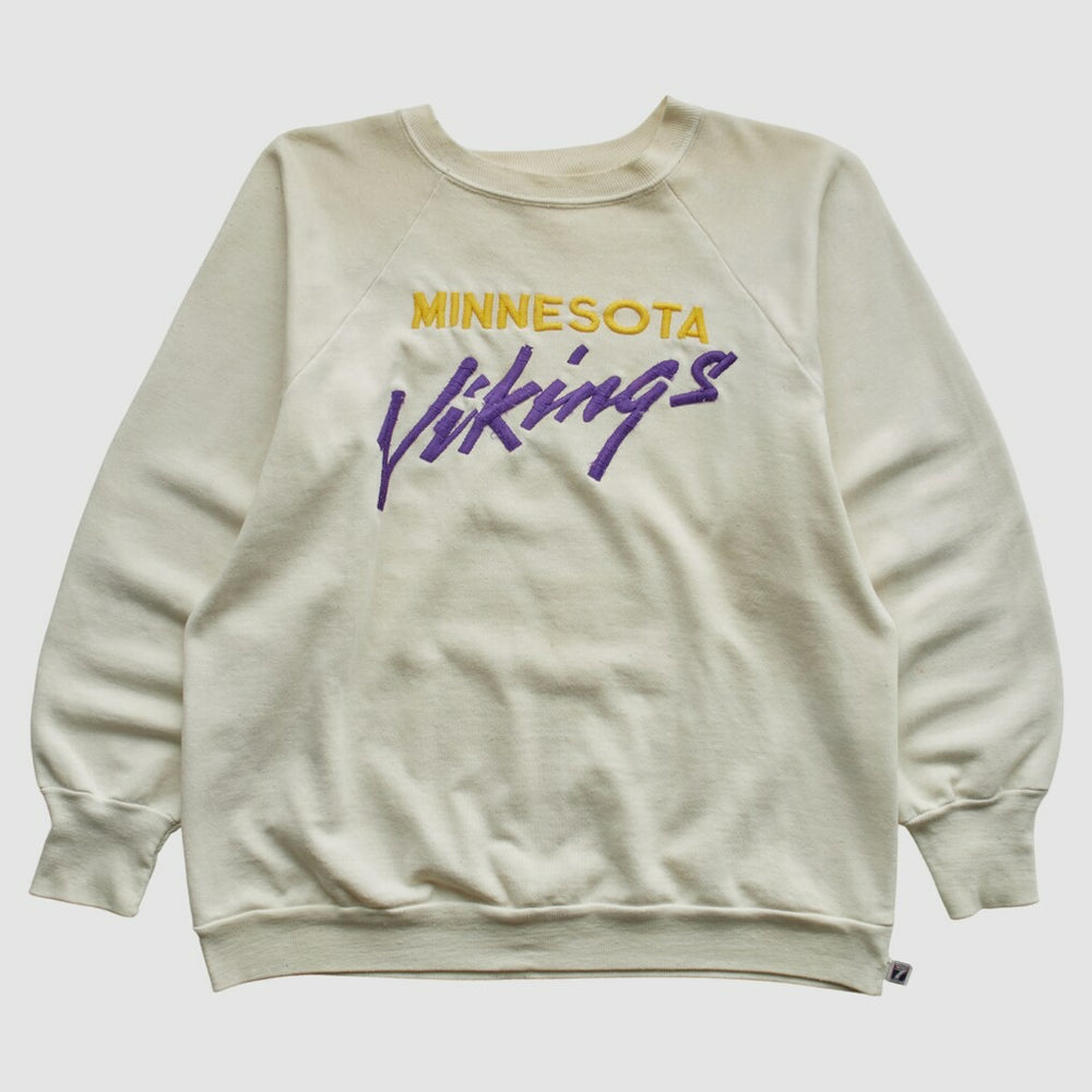 NFL Minnesota Vikings Logo 7 80s Pullover Sweatshirt