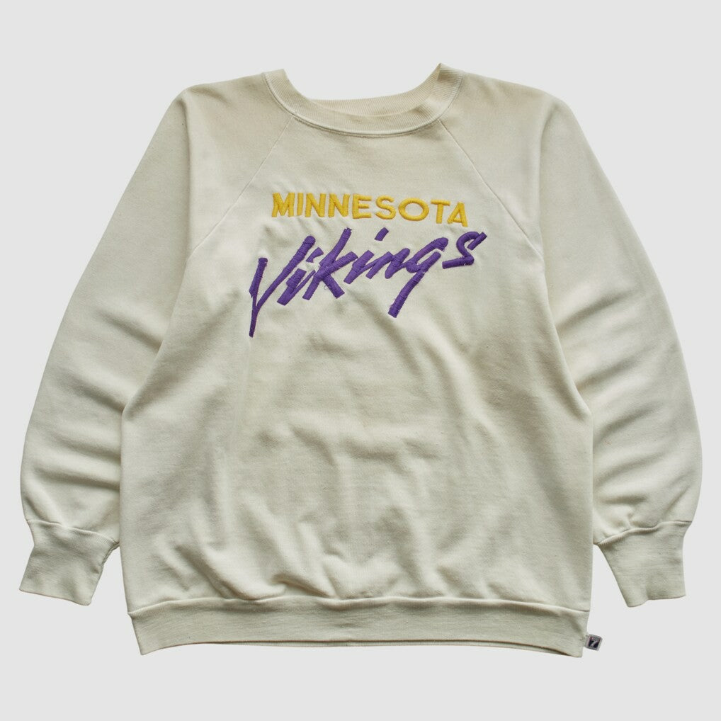 NFL Minnesota Vikings Logo 7 80s Pullover Sweatshirt