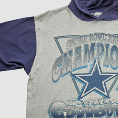 NFL Dallas Cowboys Super Bowl XXVIII Mendez Sportswear 1994 Hooded T-shirt