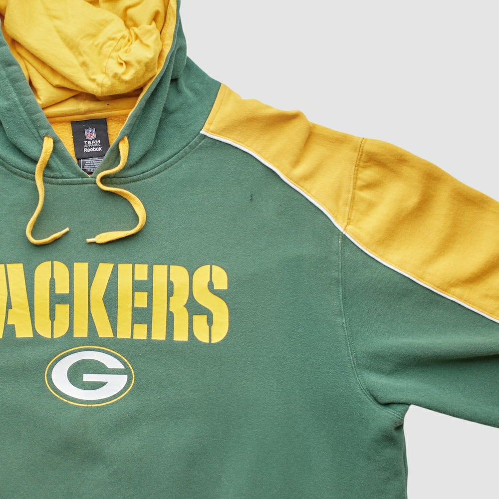 NFL Green Bay Packers Reebok 2010s Hooded Pullover Sweatshirt