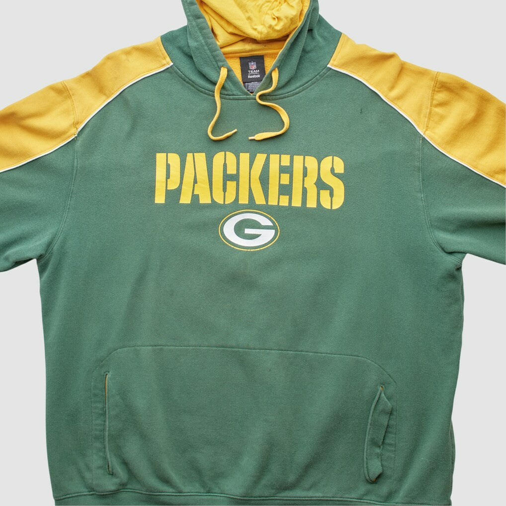 NFL Green Bay Packers Reebok 2010s Hooded Pullover Sweatshirt