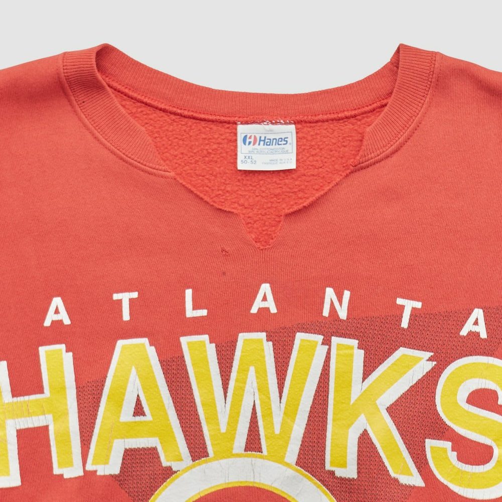 Atlanta Hawks Hanes 90s Pullover Sweatshirt - Red Vintage | Vintage discount