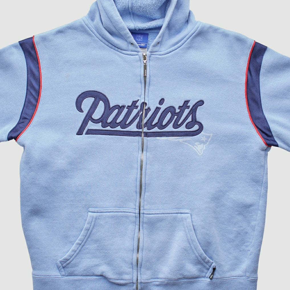 NFL New England Patriots Reebok 2000s Hooded Full Zip Sweatshirt