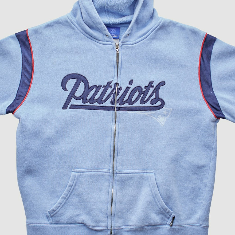 NFL New England Patriots Reebok 2000s Hooded Full Zip Sweatshirt