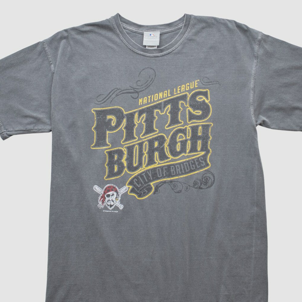 Pittsburgh Pirates Genuine Merchandise 2000s T-shirt - Gray Vintage