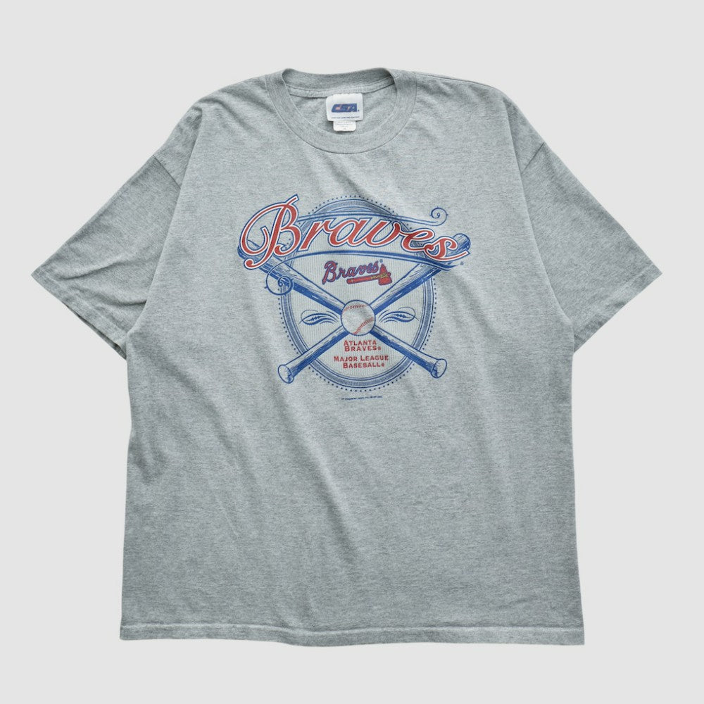 Atlanta Braves CSA 2002 T-shirt - Heather Gray Vintage