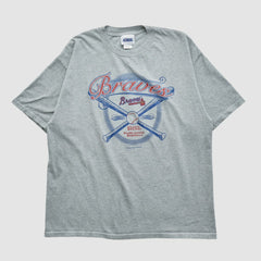 Atlanta Braves CSA 2002 T-shirt - Heather Gray Vintage
