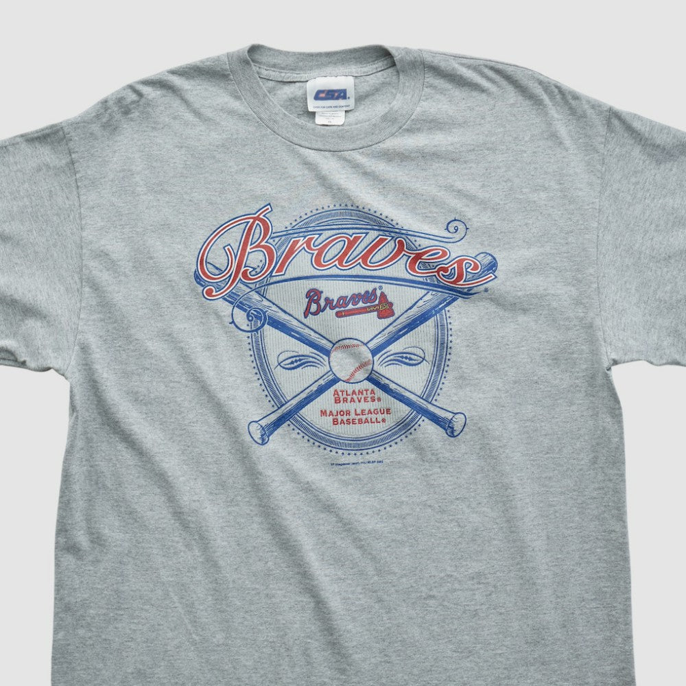 Atlanta Braves CSA 2002 T-shirt - Heather Gray Vintage